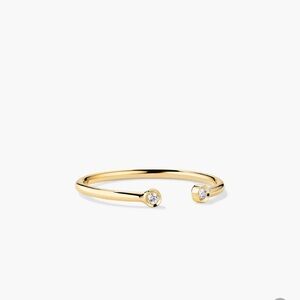 Mejuri open diamond ring